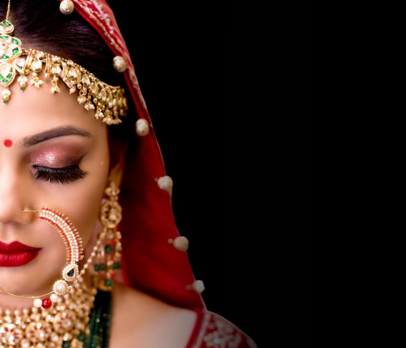 Bridal makeup at Meenakshi Salon and Academy in Raipur